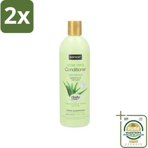 Sence - Aloë Vera - Conditioner - Hydraterend - 400 ml - Voordeelverpakking - 2 stuks - Aloë vera conditioner - Haarhydrateren