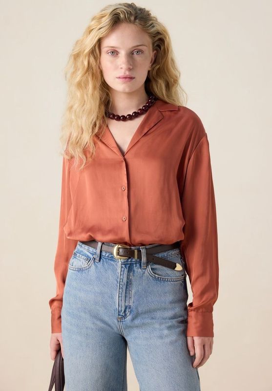 Sissy-Boy - Rode blouse met reverskraag