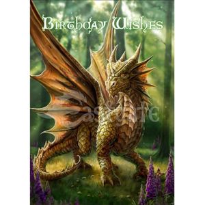 Eastgate Wenskaart Friendly Dragon Multicolours