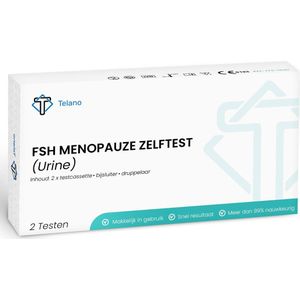Telano - FSH Menopauze Zelftest - 2 stuks - Thuistest voor de Overgang
