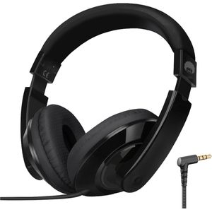 StayPowered Kinderkoptelefoon - Perfect Geluid & Ultiem Comfort - Verstelbaar - HD Microfoon - Kraakhelder Stereo - Zachte Oorkussens - Duurzame Kabel - 3.5mm Jack - Zwart - Levering Sneller dan Aangegeven!