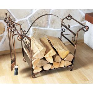 Lexium Haardset - Openhaard set - Openhaard gereedschap - Pook - Asschep - Haardtang - Haardset voor houtkachel
