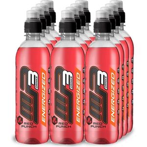 MP3 - Energized (Red Punch - 24 x 500 ml) - Hypertone sportdrank - 12 liter