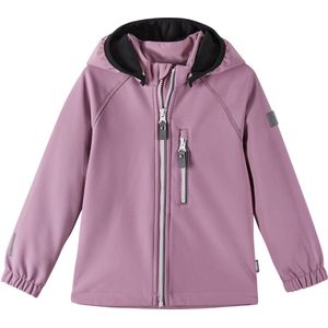 Reima - Softshell jas voor kinderen - Gerecycled polyester - Vantti - Grijs en Roze - maat 128cm