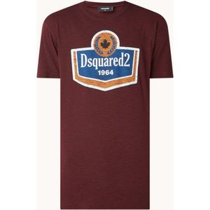 Dsquared2 T-shirt met logoprint - Bordeaux Rood - Maat S