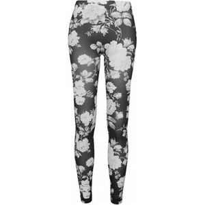 Urban Classics Flower Dames Leggings - zwart - XS