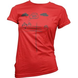Hybris He's Got WiFi Girly T-Shirt Damen Red-S