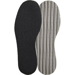 Springyard Fleece Kids inlegzolen – warm & zacht – anti-slip & geurwerend - zwart - maat 34/35 - 1 paar