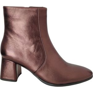 Regarde le Ciel - Enkellaarsjes - Donkerbruin - Glad Leer - Blokhak