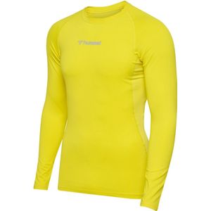 Hummel - Hmlbl Performance Tee - T-shirt - Blazing Yellow - Langarm