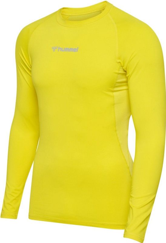 Hummel - Hmlbl Performance Tee - T-shirt - Blazing Yellow - Langarm