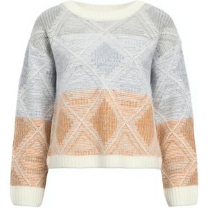 Object Kista Knit Pullover Cloud Dancer/Baby Lavender/Desert Sun