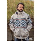 Pure Wool herenvest WJK-1314 Gebroken wit - gebroken - M