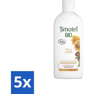 Timotei - Crèmespoeling - Honing & Jojoba - Biologisch - Droog Haar & Droge Hoofdhuid - 250 ml - Bulkverpakking - 5 stuks