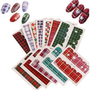 GUAPÀ® Nagelstickers & Nail wraps | Nail Art Nagel Folie | Kerst Nagelstickers | Plaknagels | Diverse kleuren Nail Wrap | 12 Vellen Nagelstickers met Kerst Vormen