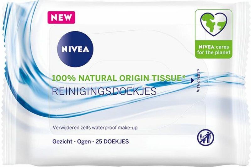 NIVEA Reinigingsdoekjes Normale Huid - 3 x 25 stuks - Voordeelverpakking