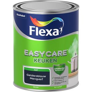 Flexa Easycare Muurverf - Keuken - Mat - Mengkleur - Geldersblauw - 1 liter