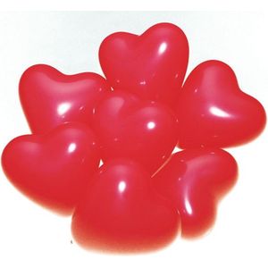Hart ballon rood - Ø25cm - liefde Valentijn huwelijk  doosje van 12 stuks.