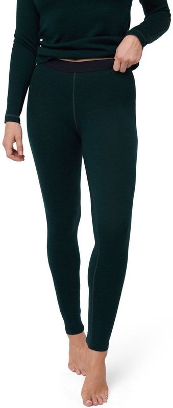 DANISH ENDURANCE Extreme Thermo Leggings - Dames - Merinowol - Thermobroek - Donkergroen - Maat L