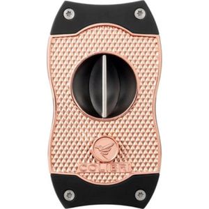 Colibri sigarenknipper diamant V-cut rosegoud - zwart