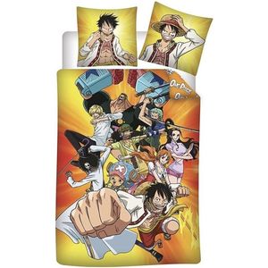 One Piece - Personages Dekbedovertrek 100% Katoen (140x200cm + 65x65cm)