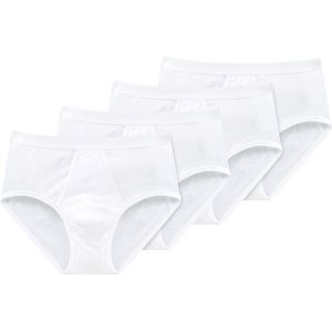 Schiesser Heren sportslip met opening 4 pack Original Classics fijnrib