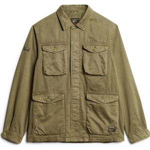 Superdry MILITARY M65 EMB LW JACKET Heren Jas - Groen - Maat XXL