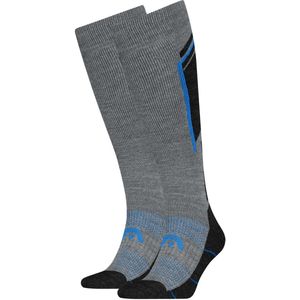 HEAD heren 2P skisokken beginner logo zwart
