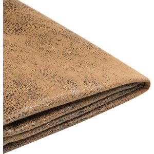 BELIANI FITOU - Bekleding bed - Bruin - 140 x 200 cm - Kunstleer