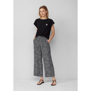 Culottes - Viscose - Casual - Met Elastische Tailleband - Effen Ontwerp