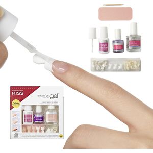 Kiss Plaknagels Brush-On Gel Nail Kit - Kunstnagels - Plaknagels Zelfklevende - Nepnagels