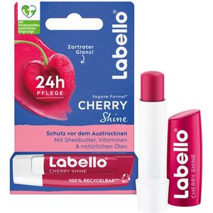Labello - Cherry Shine - Lippenbalsem - 24H Verzorging - Natuurlijke Oliën - 1 Stuk
