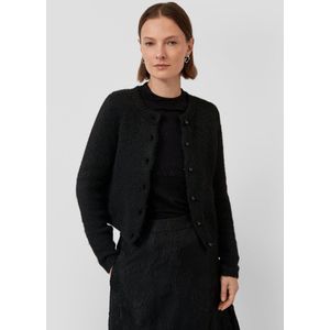 Gebreid Vest - Korte Gebreide Vest - Zachte Wolmix - Regular Fit - Lange Mouwen