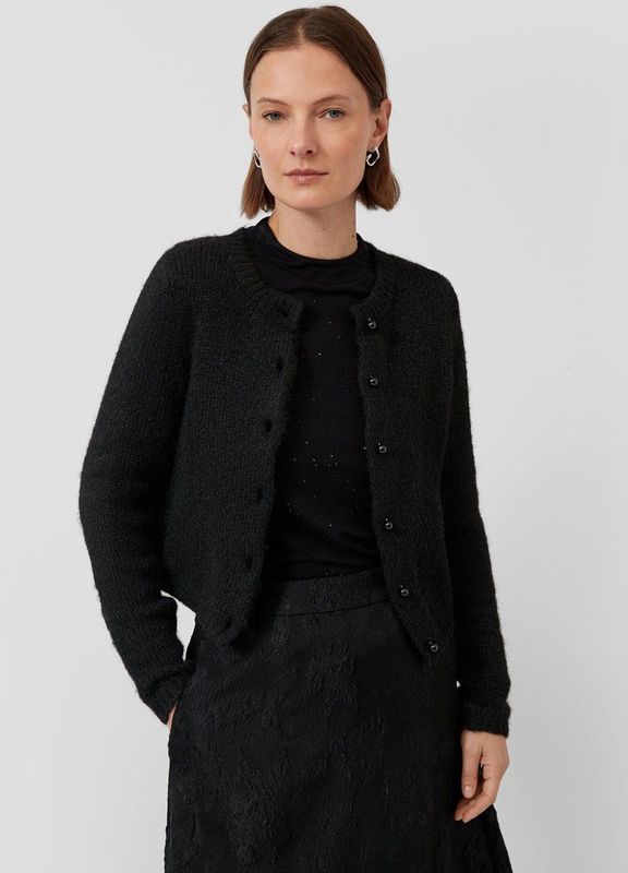 Gebreid Vest - Korte Gebreide Vest - Zachte Wolmix - Regular Fit - Lange Mouwen