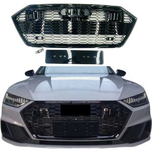 Audi A7 C8 (2018-2023) RS Look Grill Glans Zwart met ACC