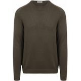KnowledgeCotton Apparel Pullover Olive - Maat M - Heren - Pullovers