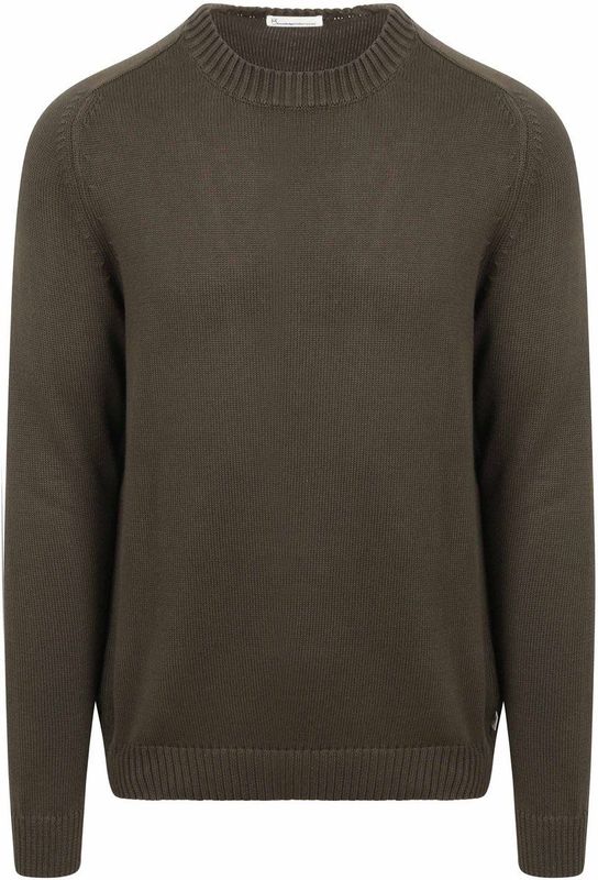 KnowledgeCotton Apparel Pullover Olive - Maat M - Heren - Pullovers