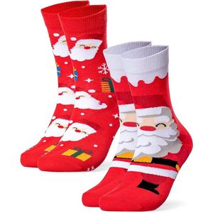 Kerst Sokken pak van 2 (model: Santa)