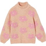 Vertbaudet - Gebreide Maxi Coltrui - Meisjes - Rolkraag - Lange Mouwen