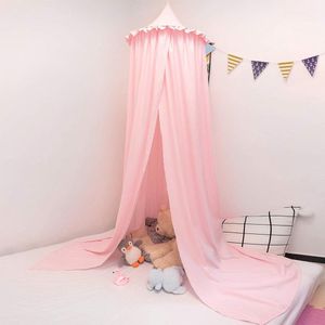Bedhemel baby bed baldakijn muggennet voor slaapkamer muggennet bescherming kinderen prinses speeltenten roze