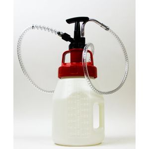 Oilsafe pompkan 5 liter compleet met kleurcodering rood utility deksel en hevelpomp