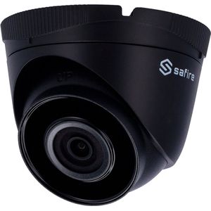 Zwarte IP bewakingscamera met 2MP en PoE 2.8mm lens
