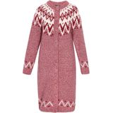 DreiMaster - Vintage - Gebreide Mantel - Bourgogne - Knoopsluiting