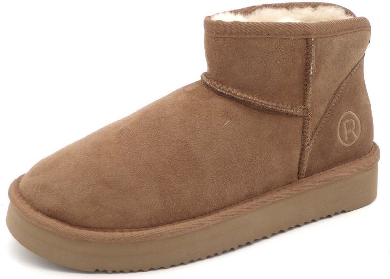 Rohde - Genova 7084 - Pantoffel - Cuoio - Dames - Leren Bovenkant - Doubleface Lamsvacht