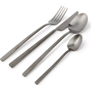 S&P Collection Bestekset Terno 16 Delig - Mat Zwart