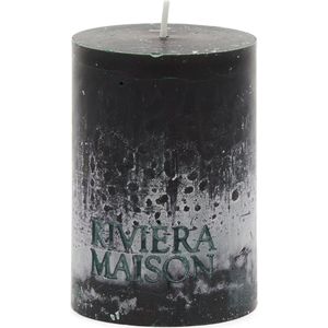 Riviera Maison Kaarsen - Stompkaarsen - Pillar Candle ECO 7x10 - Zwart - 1 Stuks