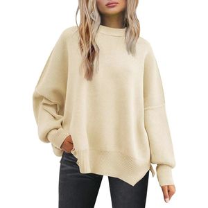 Oversized Dames Trui met Batwing Mouwen - Trendy Herfstmode 2023