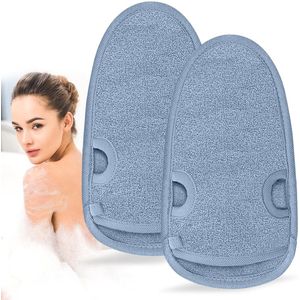 Peeling-handschoenen - Roze en Grijs - Set van 2 - Viscosevezel