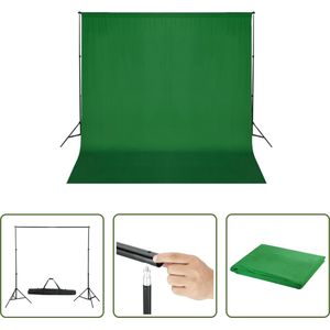 The Living Store Achtergrondsysteem - 300 cm - Groen