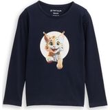 TOM TAILOR - T-shirt - Sky Captain Blue - Lange Mouwen - Voor Kinderen - 10668